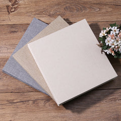 Simple Linen Self-adhesive Film Album Retro Family Large Capacity Handmade Creative Gifts
