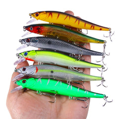 6colors /Set HENGJIA MI169 Submerged Minnow Dummy Bait Lua Hard Fishing Lures, 12cm 13.6g