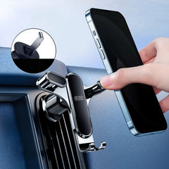 BUDK Triangle Gravity Sensor Car Phone Bracket Car Air Vent Navigation Holder, Adhesive Model, Suction Cup Base Model, Bent Suction Cup Base Model, Hook Model