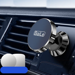 BaiLe Magnetic Car Phone Holder Universal Car Dashboard Fixed Navigation Bracket, Sticker Black