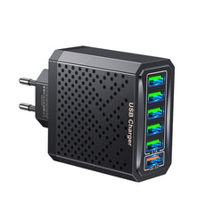 6-Ports Multifunctional Quick Charging USB Travel Charger Power Adapter, Black AU Plug, Black EU Plug, Black UK Plug, Black US Plug, Pink AU Plug, Pink EU Plug, Pink US Plug, White AU Plug, White EU Plug, White UK Plug, White US Plug, Yellow AU Plug   ...