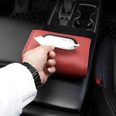 Auto Armrest Tissue Box Car Seat Back Hanging Napkin Pack Cover