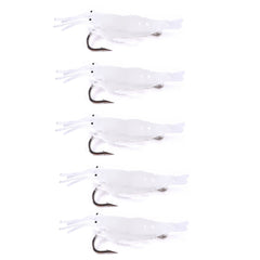 5pcs /Pack HENGJIA SO064 Imitation Grass Shrimp Dummy Bait Lua Fishing Soft Lures, 4cm 1.5g