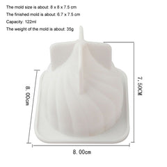 Swirl Mousse Cake Mold Chocolate Baking French Dessert Onion Shape Silicone Mold, GT-105 Single, GT-106 6 Cavity, GT-9 15 Cavity