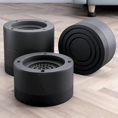 Washing Machine Base Non-Slip Heightening Fixed Shock-Absorbing Foot Pads, Black 3.5cm, Black 6cm, Black 8.5cm