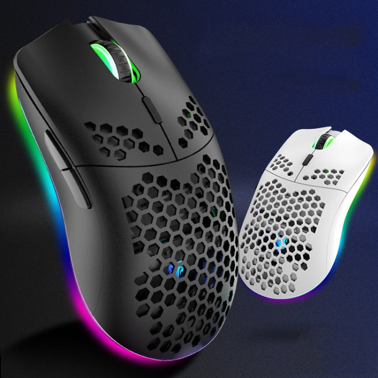 XUNSVFOX XYH80 Hollow Hole Rechargeable Wireless Gaming Mouse RGB Light Computer Office Mouse, XYH80