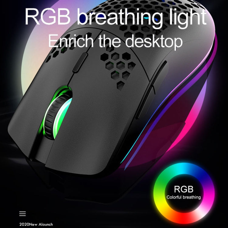 XUNSVFOX XYH80 Hollow Hole Rechargeable Wireless Gaming Mouse RGB Light Computer Office Mouse, XYH80