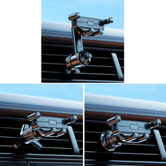 Car Mobile Phone Holder Navigation Air Outlet Support Fixed Bracket, Extension Pole, Triangular Hook, Metal Hook