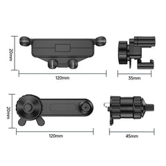 Car Mobile Phone Holder Navigation Air Outlet Support Fixed Bracket, Extension Pole, Triangular Hook, Metal Hook