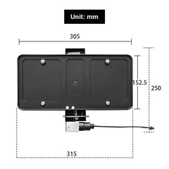 US Standard Modified License Plate Frame Holder
