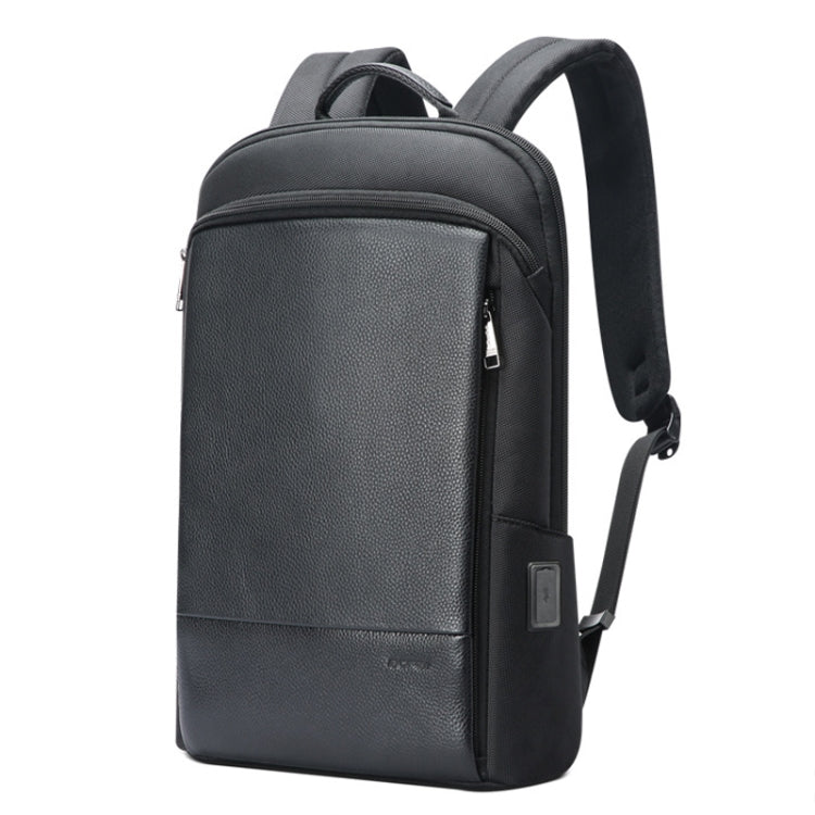 Bopai First-Layer Cowhide Business Commuter Waterproof And Lightweight Laptop Backpack, 61-122721