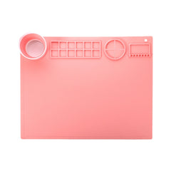 50x40cm Silicone Double Bowl Painting Pad Graffiti Oil Painting Mat Erasable and Washable Silicone Pad