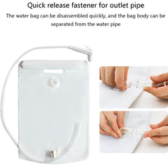 10L Outdoor Camping Portable Folding PVC Bath Water Bag