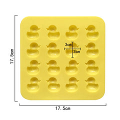 Cute Yellow Duck Silicone Chocolate Mould Fire Lacquer Wax Mold, Yellow Duck