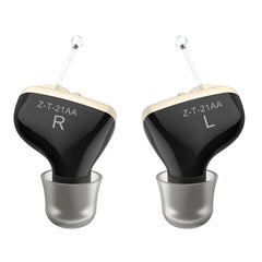 1pair  Invisible In-Ear Hearing Aid Sound Amplifier For The Elderly And Hearing Impaired, 1pair Black, 1pair Skin, 1pair Red and Blue