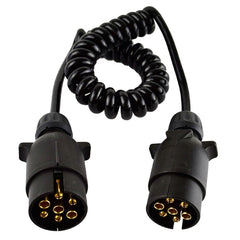 European 7 Pin 12 Volt Car Trailer Connector With Wire, 1101