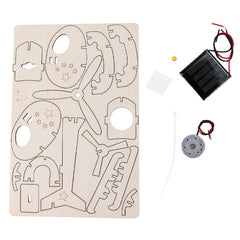 DIY Solar Helicopter Technology Small Production Children Wooden Assembled Aircraft Model, DIY Solar Helicopter