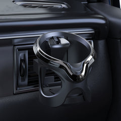 Car Cup Holder Air Conditioner Outlet Multifunctional Storage Rack, Black Red LED Light, Black Silver LED Light, Black Red Ordinary, Black Silver Ordinary