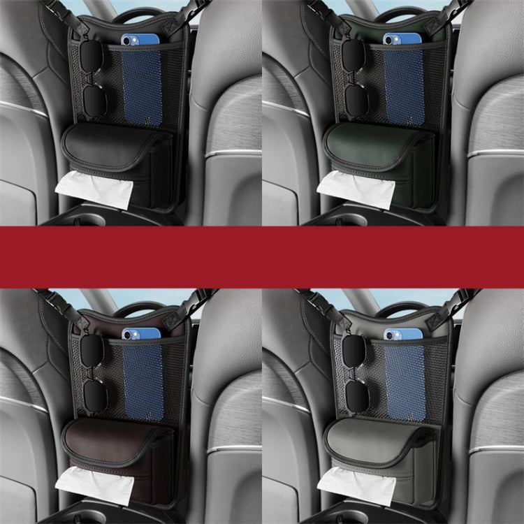 Car Between Seats Organizer Multifunctional Storage Bag Front And Back Dual Usage Tissue Box