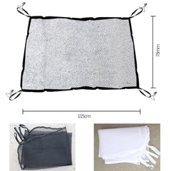 2pcs Car Radiator Front Windshield Insect Protection Net, Black, White