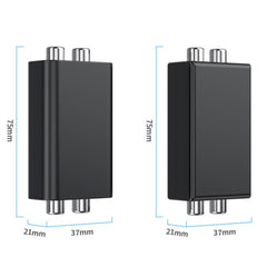 RCA Audio Ground Loop Isolator Anti-Interference Noise Reducer Eliminate Current Sound Bluetooth Receiver, Square, Ellipse