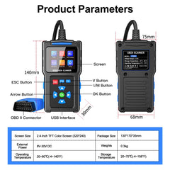 Automobile Fault Diagnostic Instrument OBD2 Engine Tester ELM327, T200