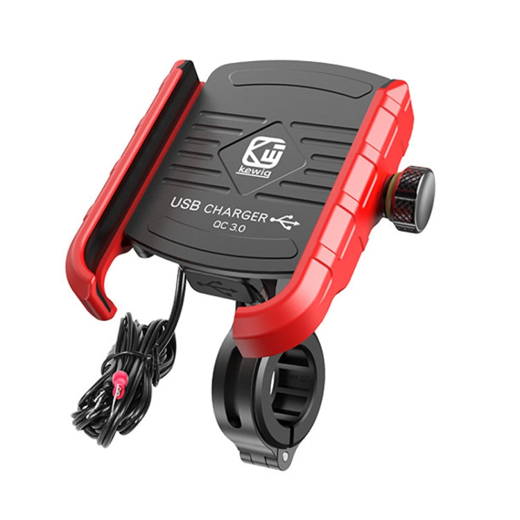 Kewig M8 Motorcycle Navigation Phone Holder Outdoor Riding Charging Bracket