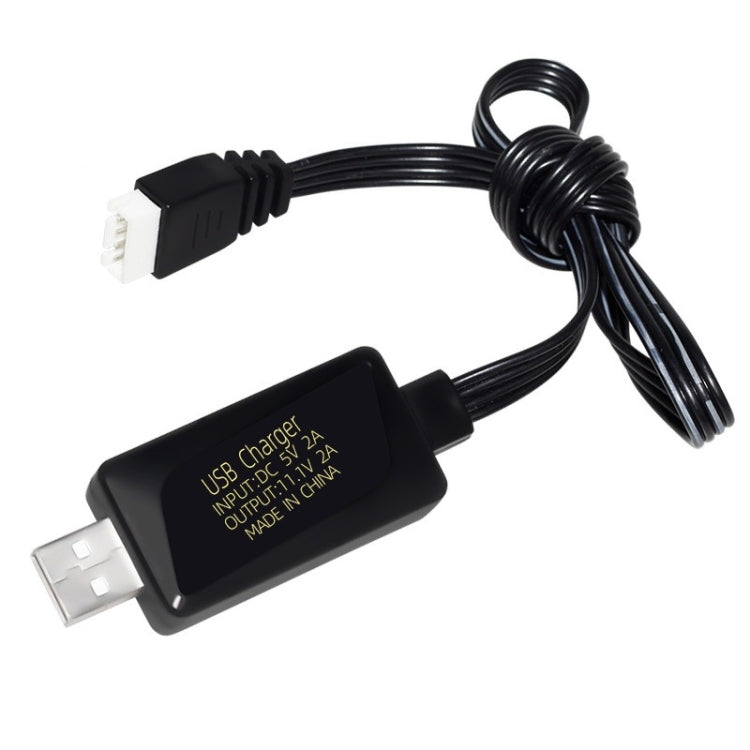 11.1V 2A 3S Lithium Battery USB Charger With Light, 4 Pin Plug