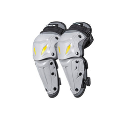 SULAITE Motorcycle Outdoor Riding Breathable Protective Equipment, 2pcs /Set Knee Pads Gray, 2pcs /Set Elbow Pads Gray