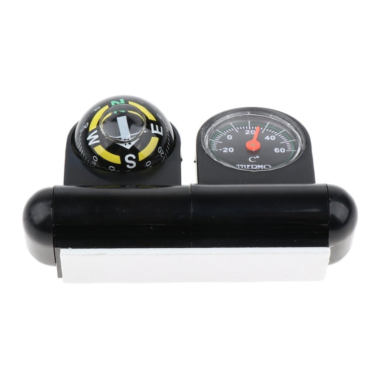 2 In 1 Car Guide Ball Thermometer Adjustable Angle Compass, LC285