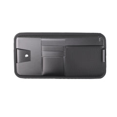 Car Sun Visor Card Glasses Holder Zipper Storage Bag