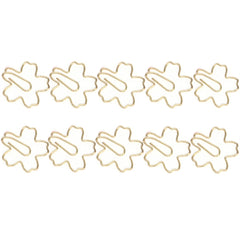 Metal Special-shaped Paper Clips File Classification And Storage Paper Clips, 10pcs /Box Sakura