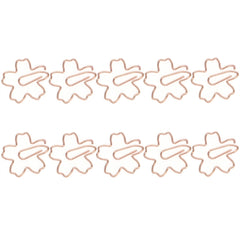 Metal Special-shaped Paper Clips File Classification And Storage Paper Clips, 10pcs /Box Sakura