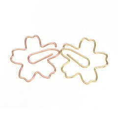 Metal Special-shaped Paper Clips File Classification And Storage Paper Clips, 10pcs /Box Sakura
