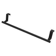 No-Punch Stainless Steel Over Door Towel Rack Cabinet Door Rag Hanging Holder, 23.5cm Silver, 23.5cm Black, 23.5cm White, 36.5cm Silver, 36.5cm Black, 36.5cm White