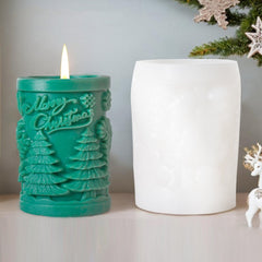 Christmas Aromatherapy Candle Cylinder DIY Silicone Mold, ZL-845, ZL-846, ZL-849, ZL-850