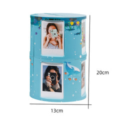 For Mini 3-Inch Transformable DIY Photo Frame Stand Storage Rack