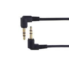 3.5mm Stereo Car Audio Cable PU Gold-plated Elbow Spring Cable
