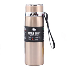 316 Stainless Steel Insulated Mug Large Capacity Vacuum Thermos Outdoor Portable Car Insulated Water Bottle, 800ml, 1000ml