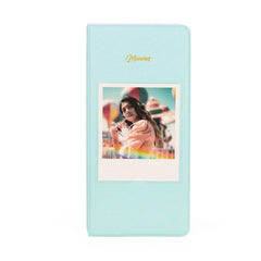 64-Piece 5 Inch Photo Storage Album, White, Black, Light Blue, Brown, Green, Pink, Blue, Purple