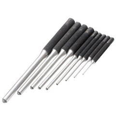9-in-1 Heavy Duty Roll Pin Punch Set Round Punch Removal Tools, Canvas Packaging, with Hammer