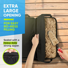 Patio Parasol Fixed Sandbag Oxford Cloth Waterproof Cover, Round, Square, Split Square