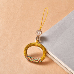 Hand-Woven Ancient Style Ring Buckle Mobile Phone Lanyard U Disk Lanyard Car Key Pendant