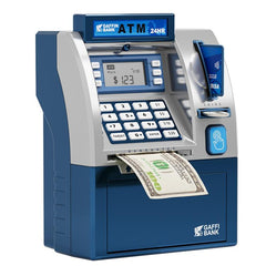 Simulated ATM Automatic Teller Machine Smart Password Card Swipe Children Piggy Bank