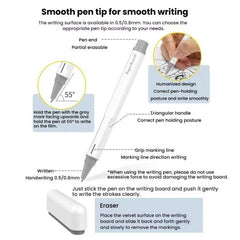 Nano-Microcapsule Magnetic Whiteboard Drawing Draft Writing Board, A3 20 Inches, A4 16 Inches, A5 11 Inches