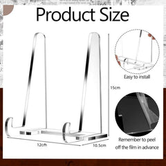 Acrylic Photo Frame Book Picture Plate Stand, 1set, 2sets