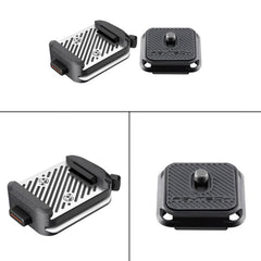 PGYTECH Camera Arca Quick Release Mount V2 Interface Tripod Accessory, Set, Base Only, Quick Release Plate