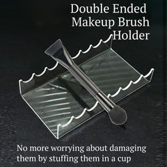 1pc Transparent Acrylic Makeup Brush Storage Display Stand, 1pc, 2pcs