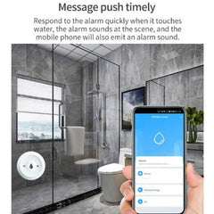 Zigbee Water Leak Detector Sensor, Compatible With Home Assistant, ZG-222Z