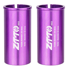 2pcs ZTTO Bicycle Seat Post Conversion Sleeve Reducer Cover, 33.9-34.9mm 018, 25.4-28.6mm 002